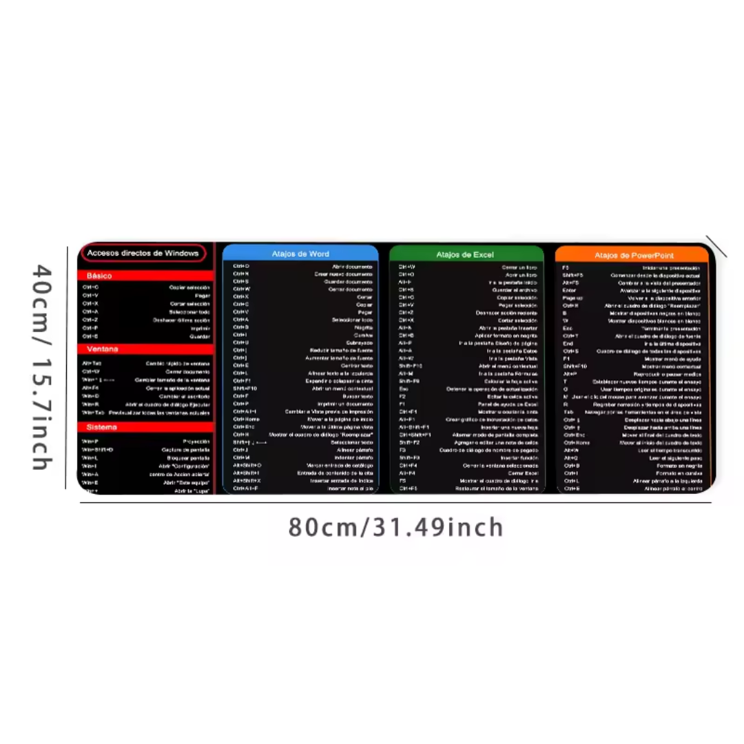 Alfombrilla con Atajos